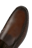 Erkek Kahverengi Deri Loafer | Derimod