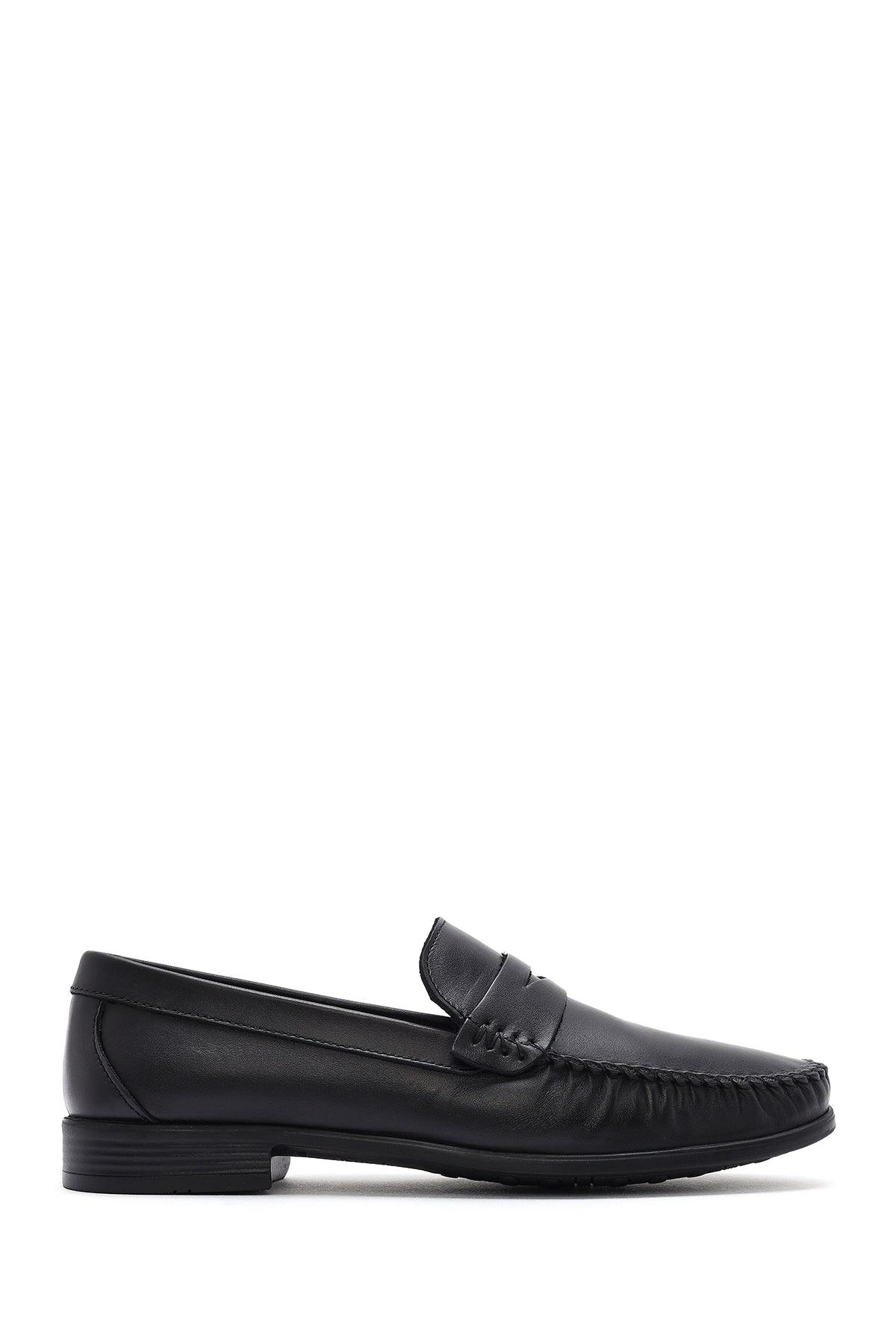 Erkek Siyah Deri Loafer 26SFD754118 | Derimod