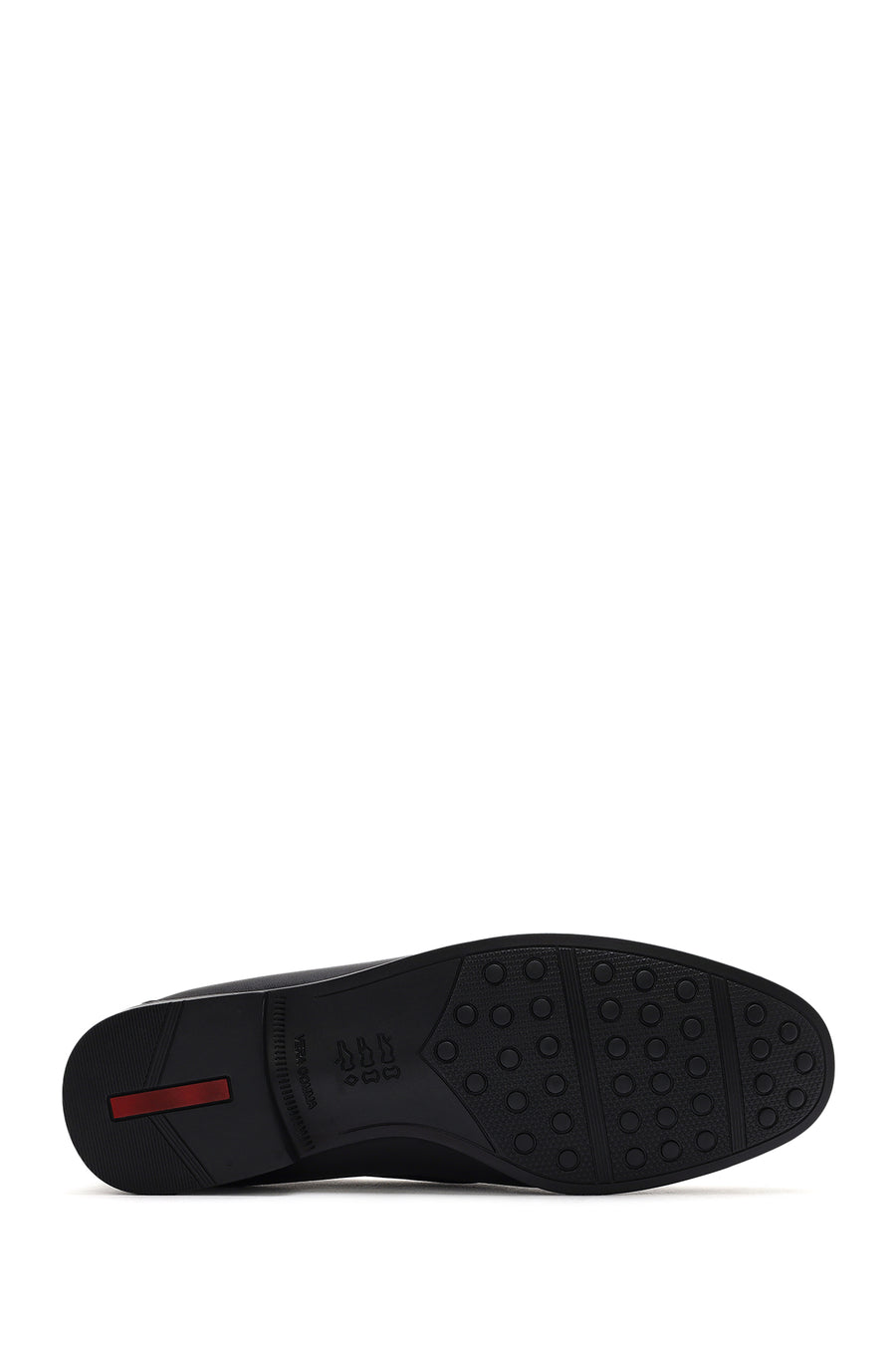 Erkek Siyah Püsküllü Deri Loafer