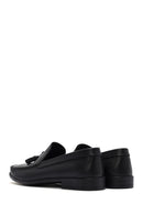Erkek Siyah Püsküllü Deri Loafer | Derimod