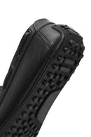 Erkek Siyah Püsküllü Deri Loafer | Derimod