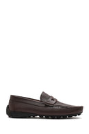 Erkek Kahverengi Deri Loafer | Derimod