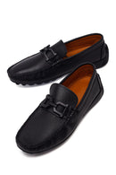 Erkek Siyah Tokalı Deri Loafer | Derimod
