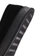 Men's Black Chunky Suede Leather Loafers | Derimod