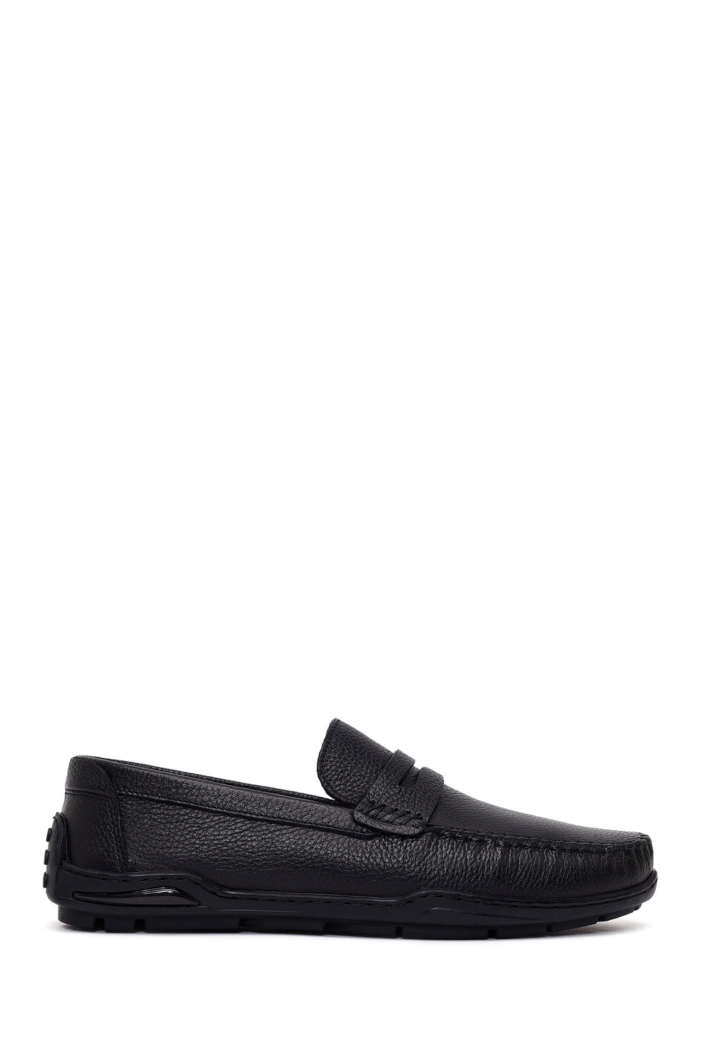 Erkek Siyah Deri Casual Loafer