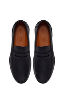 Erkek Siyah Deri Casual Loafer | Derimod