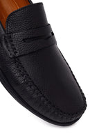 Erkek Siyah Deri Casual Loafer | Derimod
