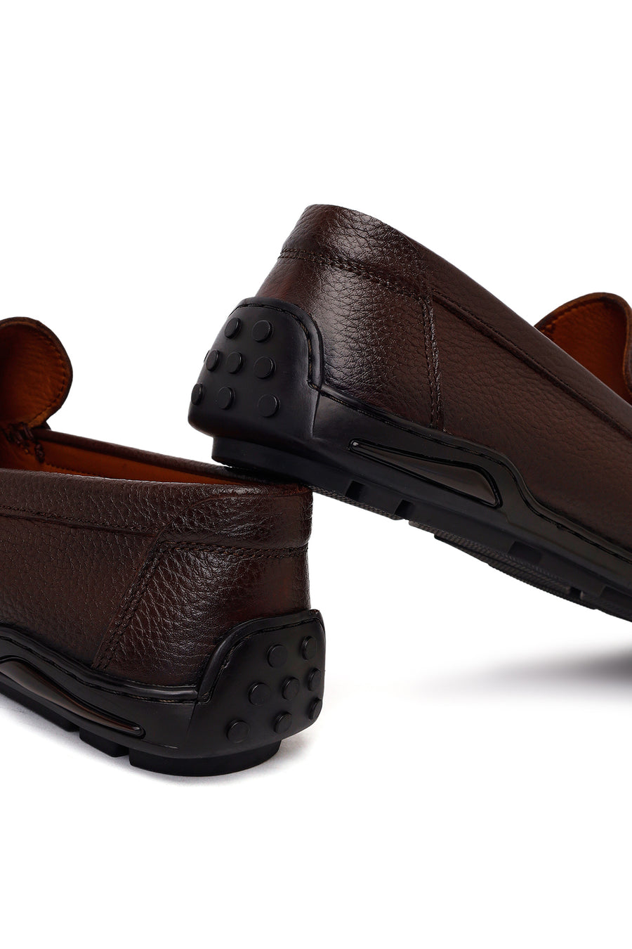 Erkek Kahverengi Deri Casual Loafer