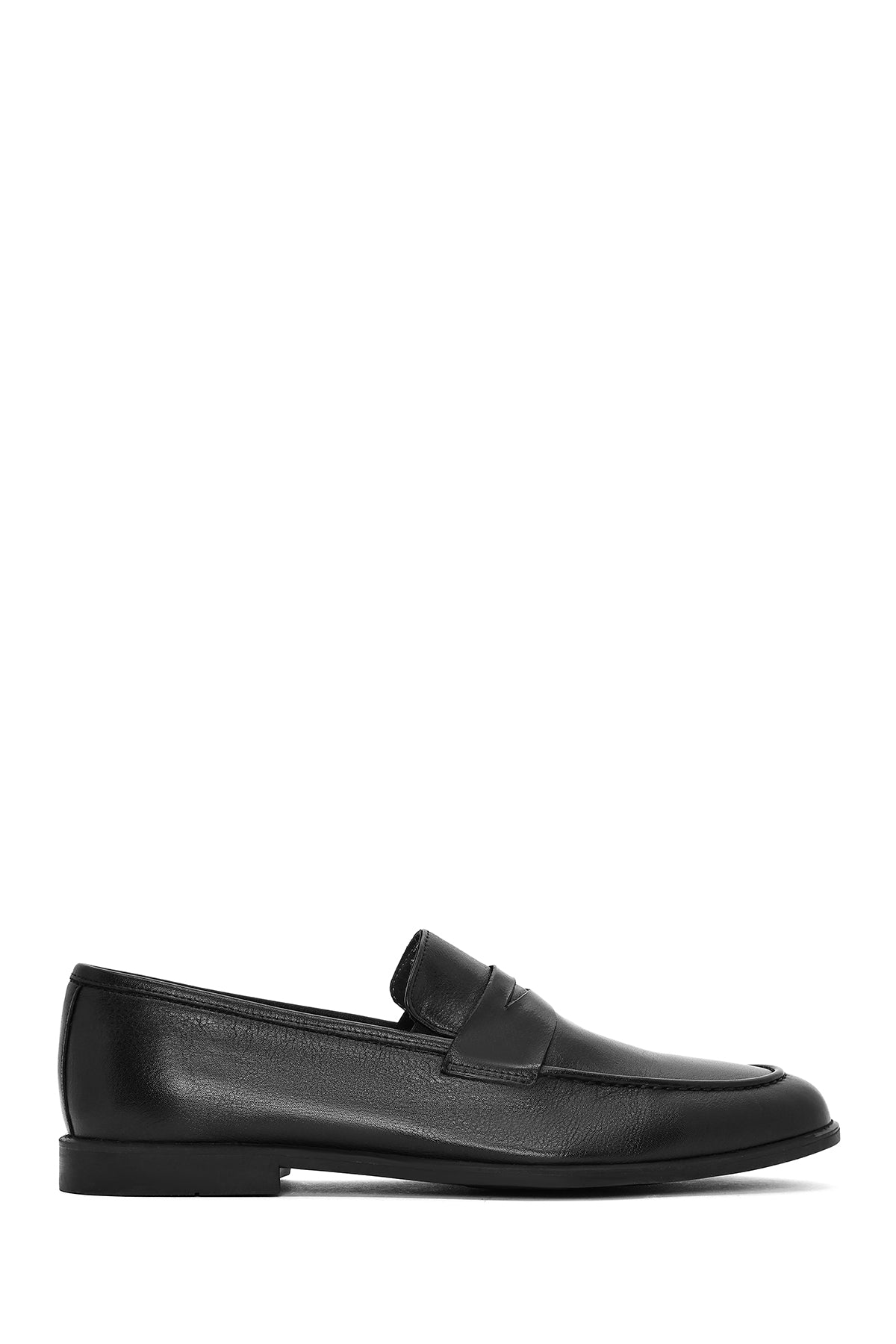 Erkek Siyah Deri Loafer 26SFD790218 | Derimod