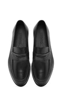 Erkek Siyah Deri Loafer | Derimod