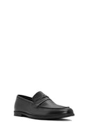 Erkek Siyah Deri Loafer | Derimod
