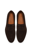 Men's Brown Suede Leather Loafer | Derimod