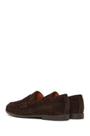 Men's Brown Suede Leather Loafer | Derimod