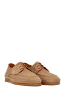 Men's Beige Lace-Up Nubuck Leather Casual Shoes | Derimod