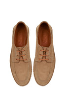 Men's Beige Lace-Up Nubuck Leather Casual Shoes | Derimod