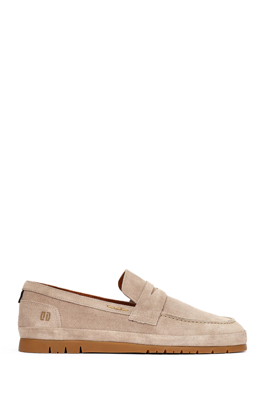 Erkek Bej Süet Deri Loafer 26SFD800310 | Derimod