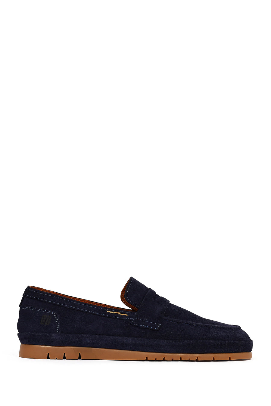 Erkek Lacivert Süet Deri Loafer 26SFD800310 | Derimod