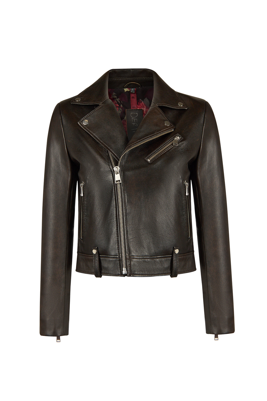 Newyork Kadın Bronz Biker Deri Ceket
