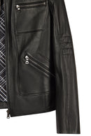 Kim Woman Black Leather Jacket | Derimod