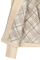 Kim Woman Ecru Short Leather Jacket | Derimod