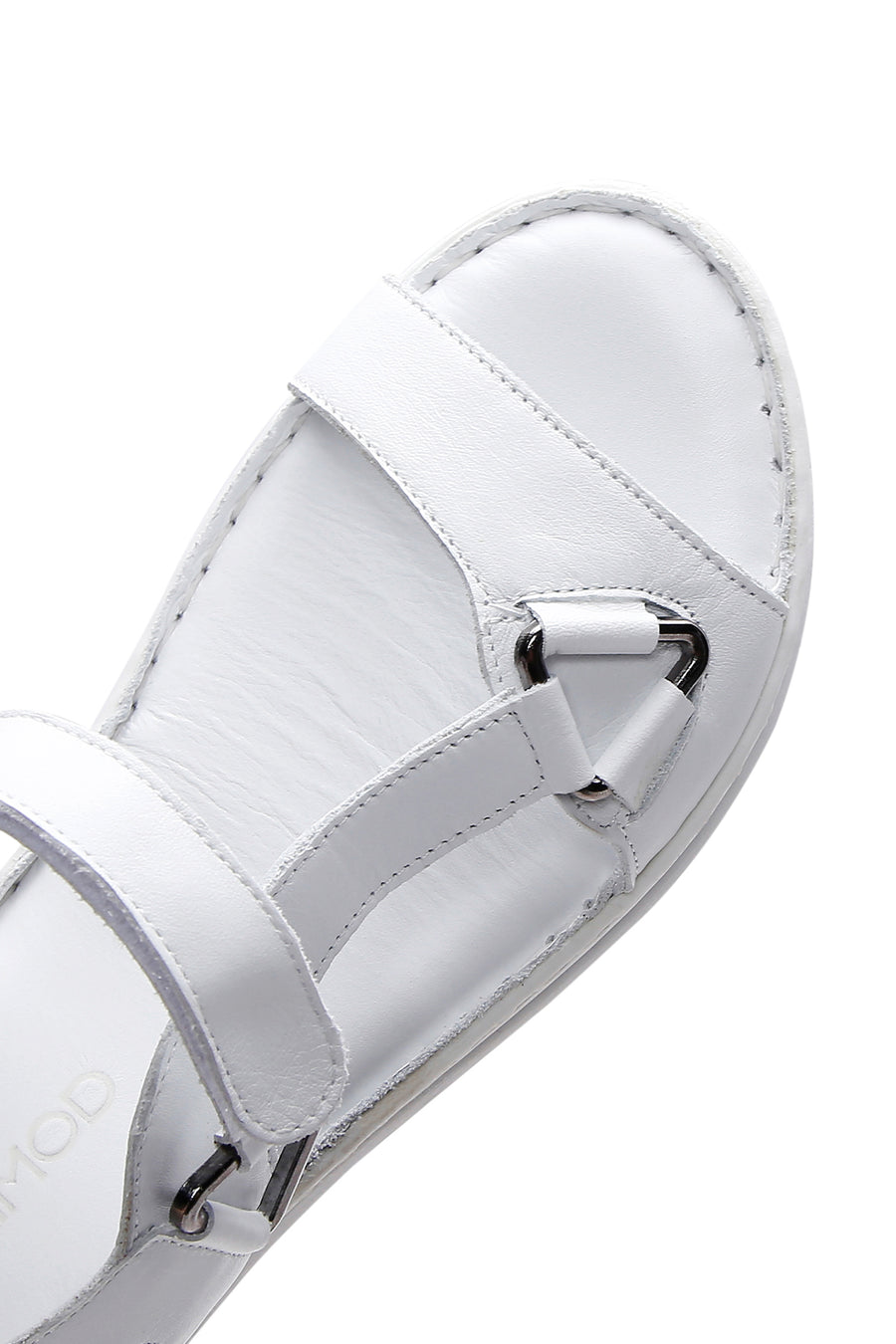 Kadın Beyaz Deri Comfort Sandalet