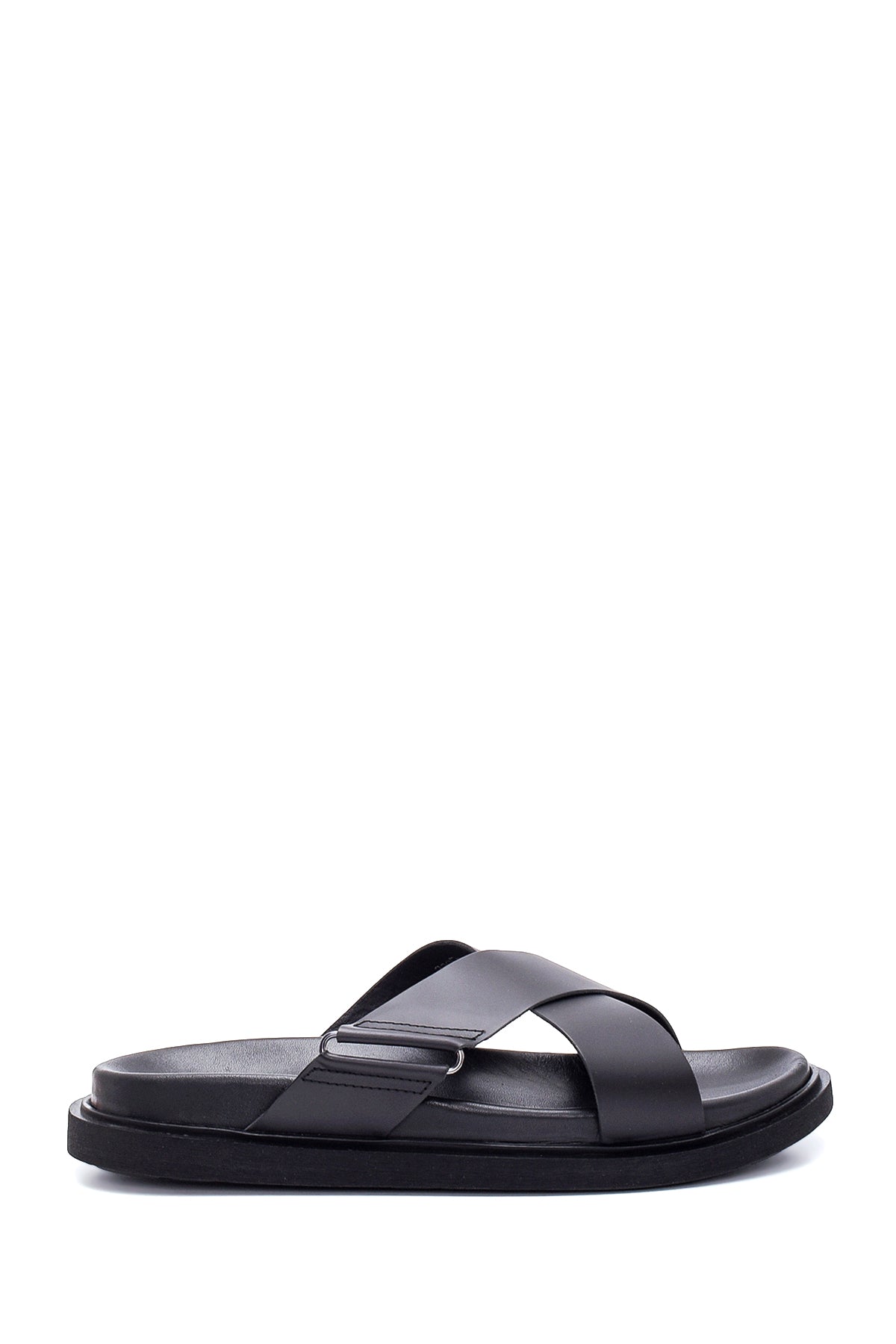 Men's Leather Slippers 22SFD639618 | Derimod
