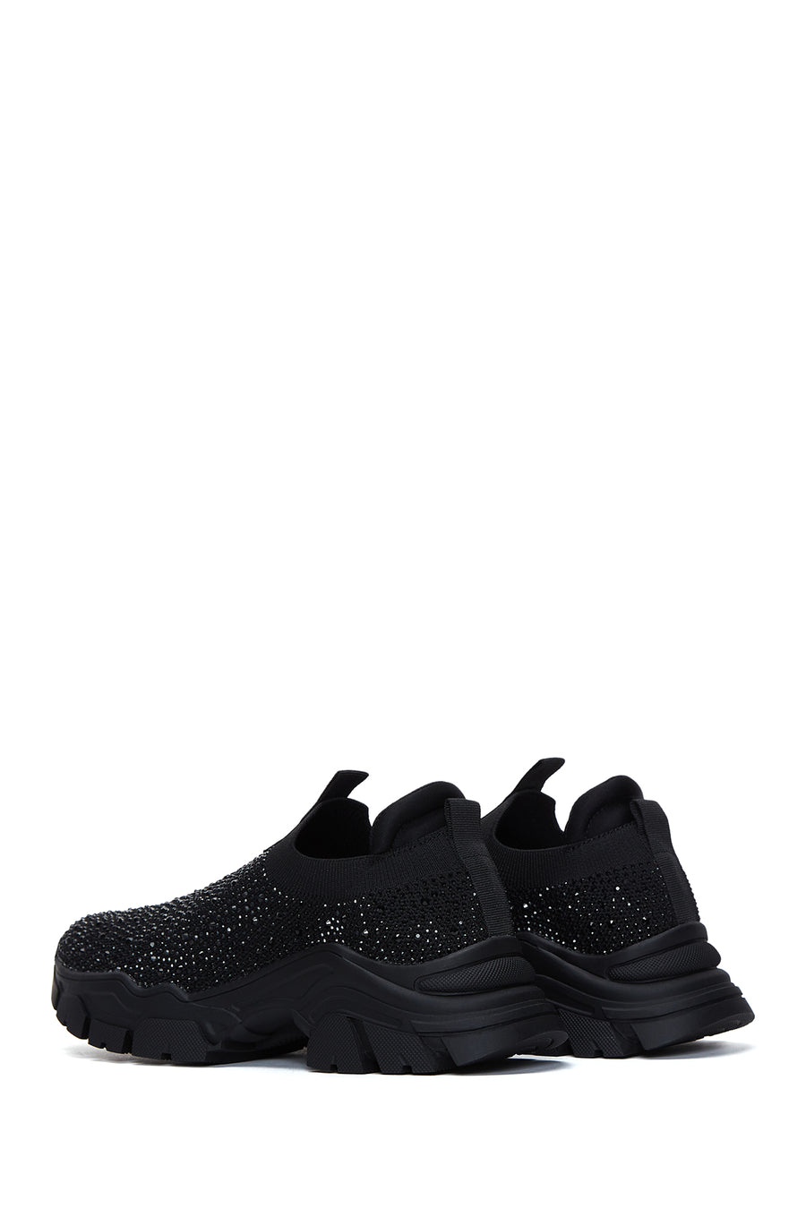 Derimod Zero Women's Black Stone Fabric Sneakers