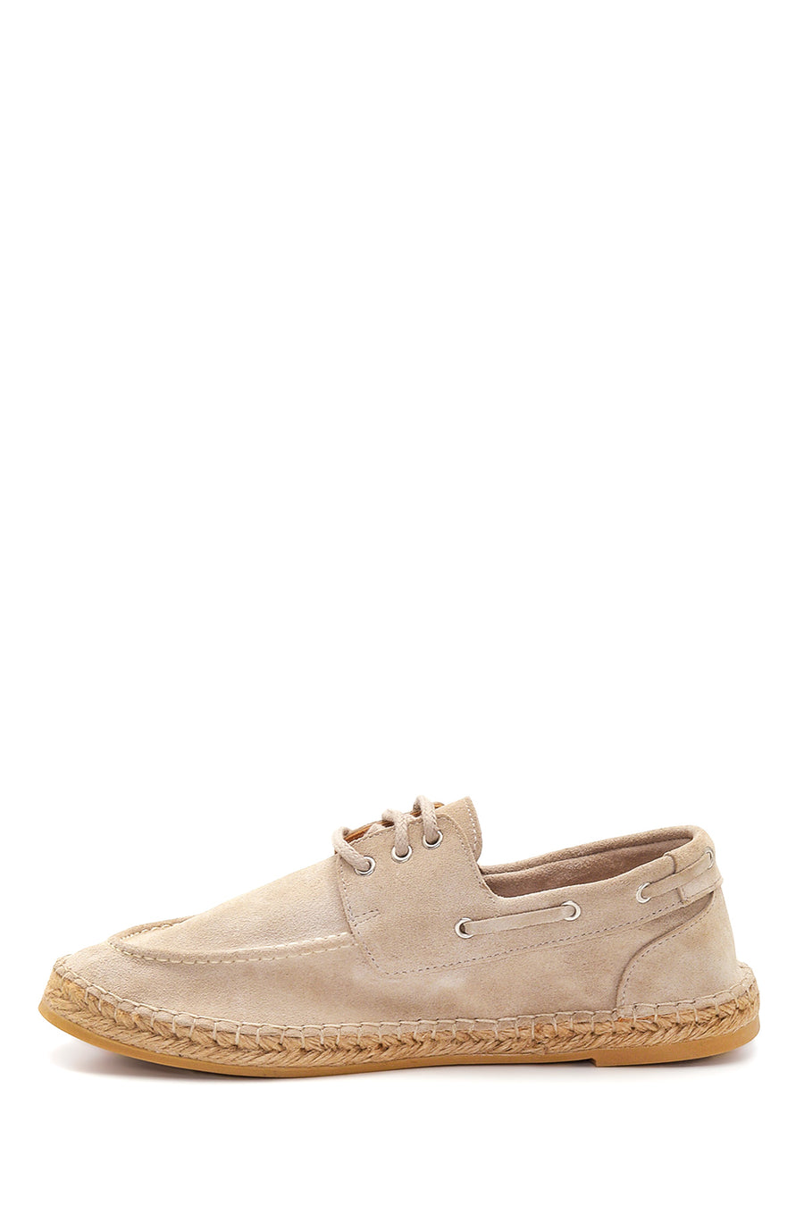 Men's Beige Suede Leather Espadrille