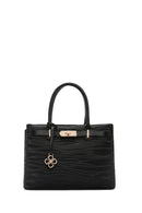 Woman Black Long Strap Printed Shoulder Bag | Derimod