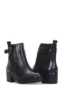 Women's Belted Leather Boots | Derimod