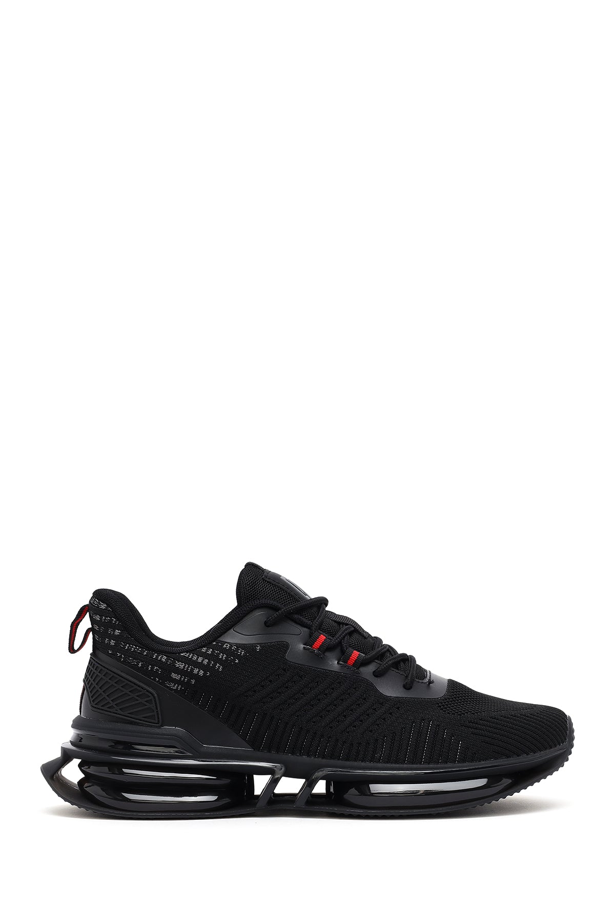 Derimod Zero Erkek Siyah Bağcıklı Kalın Tabanlı Sneaker 25SFD69446F | Derimod