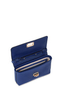 Geox Women's Navy Blue Liliane Long Strap Leather Crossbody Bag | Derimod