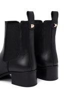 Woman Black Thick-Heeled Chelsea Boots | Derimod