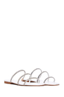 Women's Silver Stone Derimod X Whenever Company Flat Slippers | Derimod