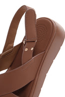 Women's Tan Thick Soled Comfort Sandals | Derimod