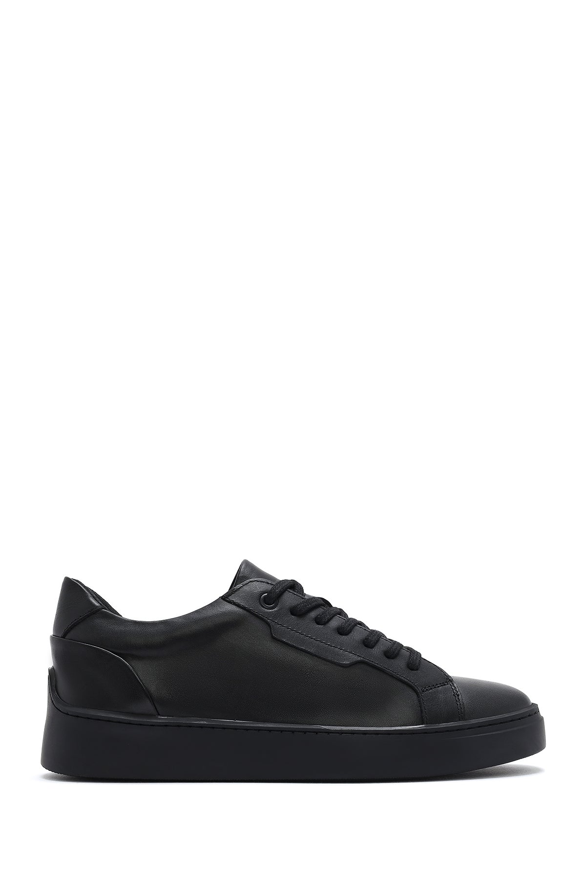Erkek Siyah Bağcıklı Deri Sneaker 26SFD660018 | Derimod