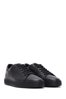 Male Black Lace-Up Leather Sneaker | Derimod