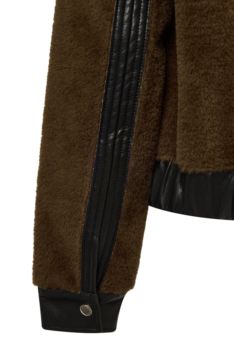 Levi Woman Brown Short Teddy Jacket