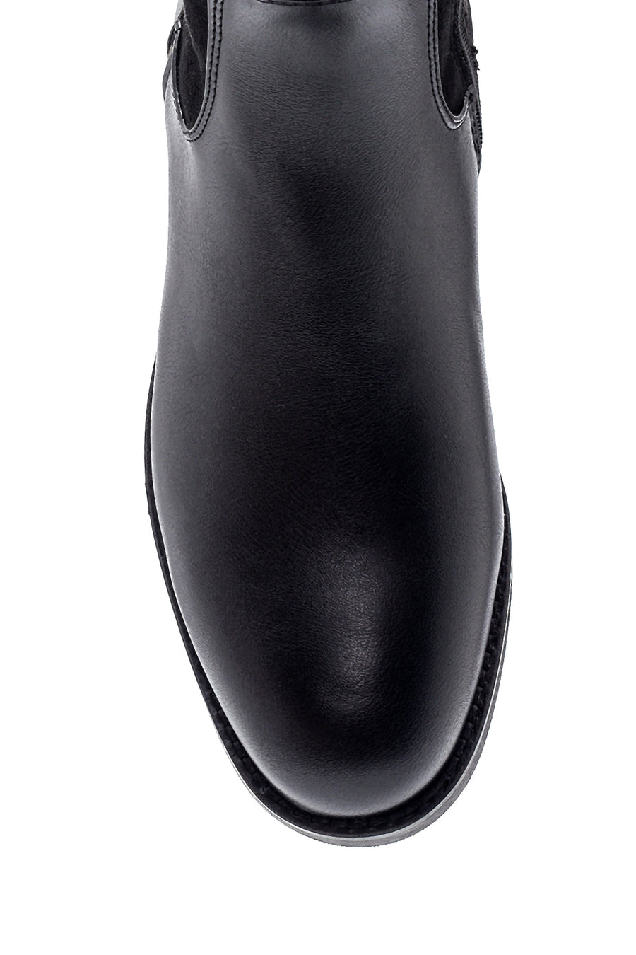 Women's Black Zippered Casual Boots