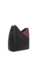 Woman Black Shoulder Bag with Short and Long Straps | Derimod
