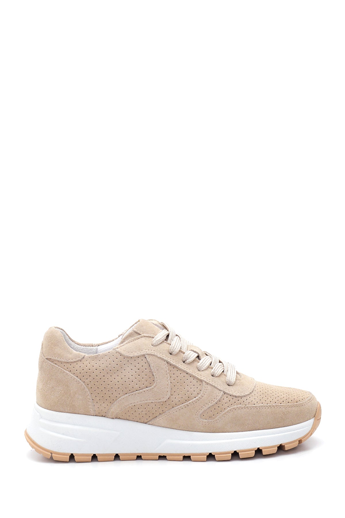 Women's Leather Suede Sneaker 22SFD420110 | Derimod