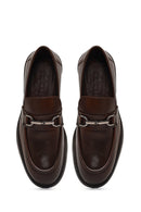 Erkek Kahverengi Deri Casual Loafer | Derimod