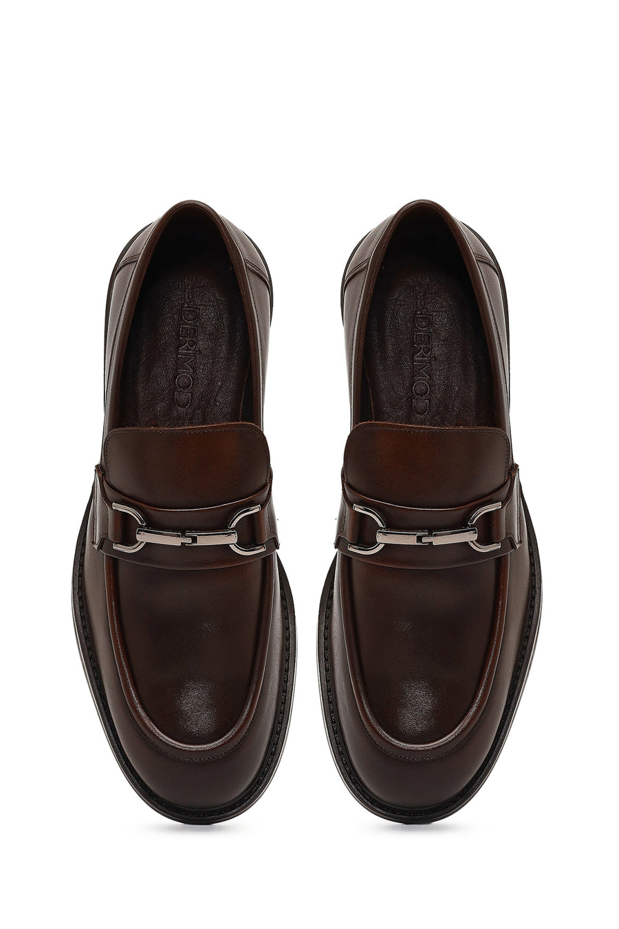 Erkek Kahverengi Deri Casual Loafer