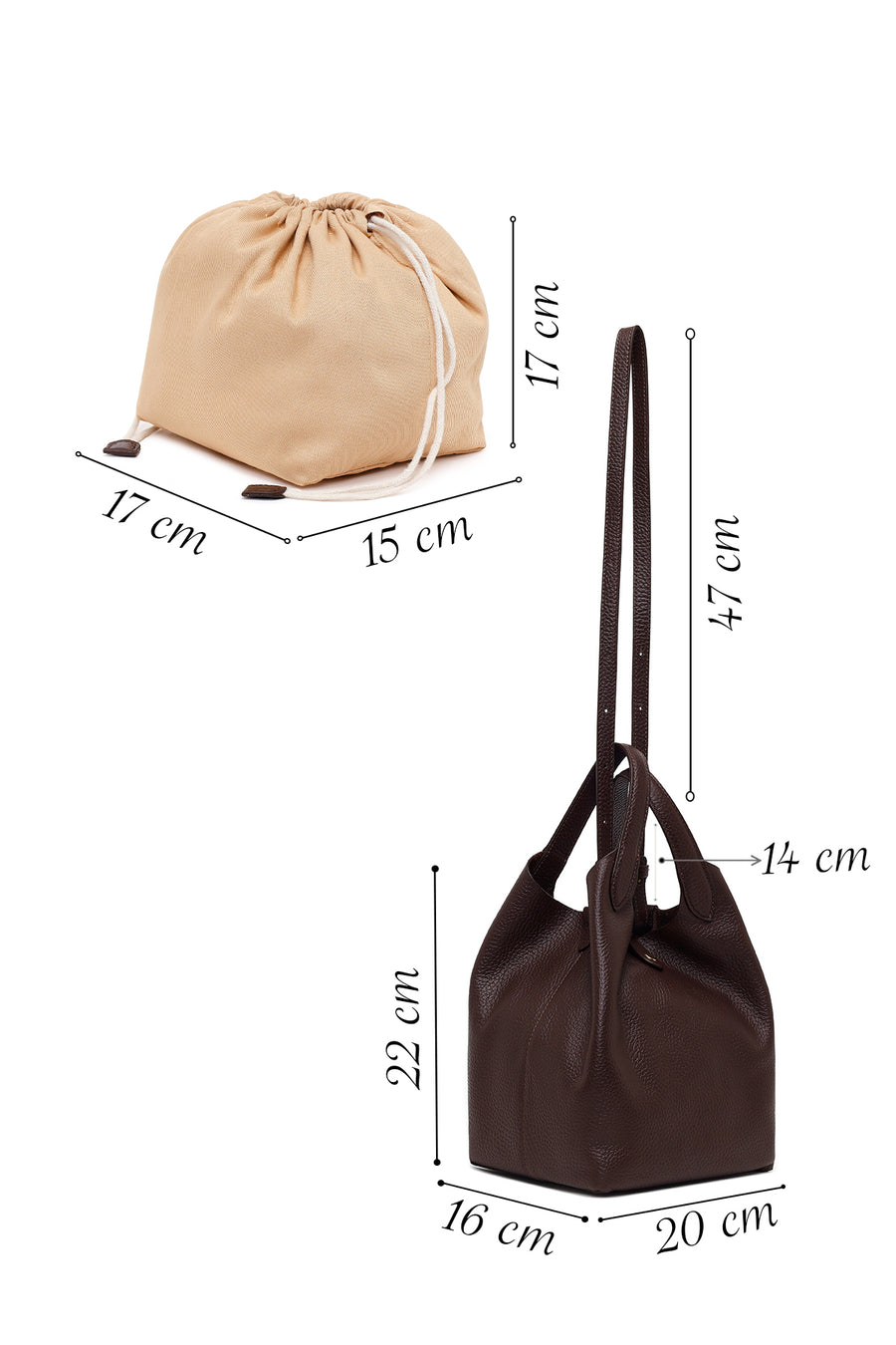 Woman Brown Casual Leather Shoulder Bag