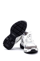 Women's Patterned Leather Sneaker | Derimod