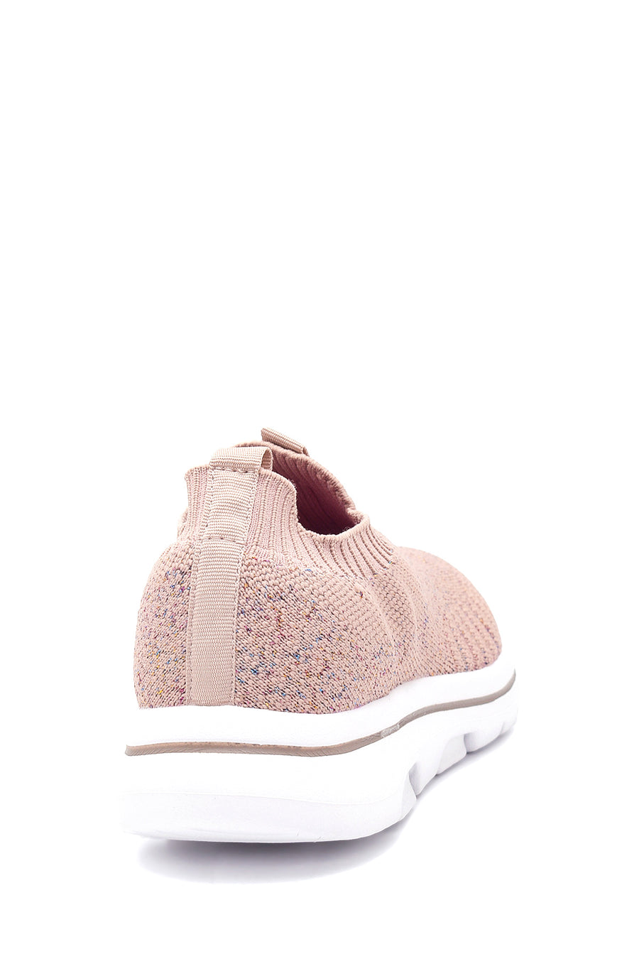 Kadın Pembe Desenli Kumaş Sneaker