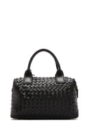 Women's Black Long Strap Knitted Shoulder Bag | Derimod
