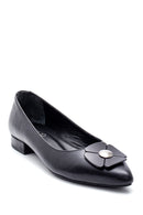 Women's Leather Buckle Ballerinas | Derimod