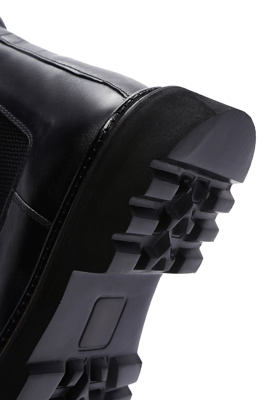 Men's Black Leather Casual Chelsea Boots