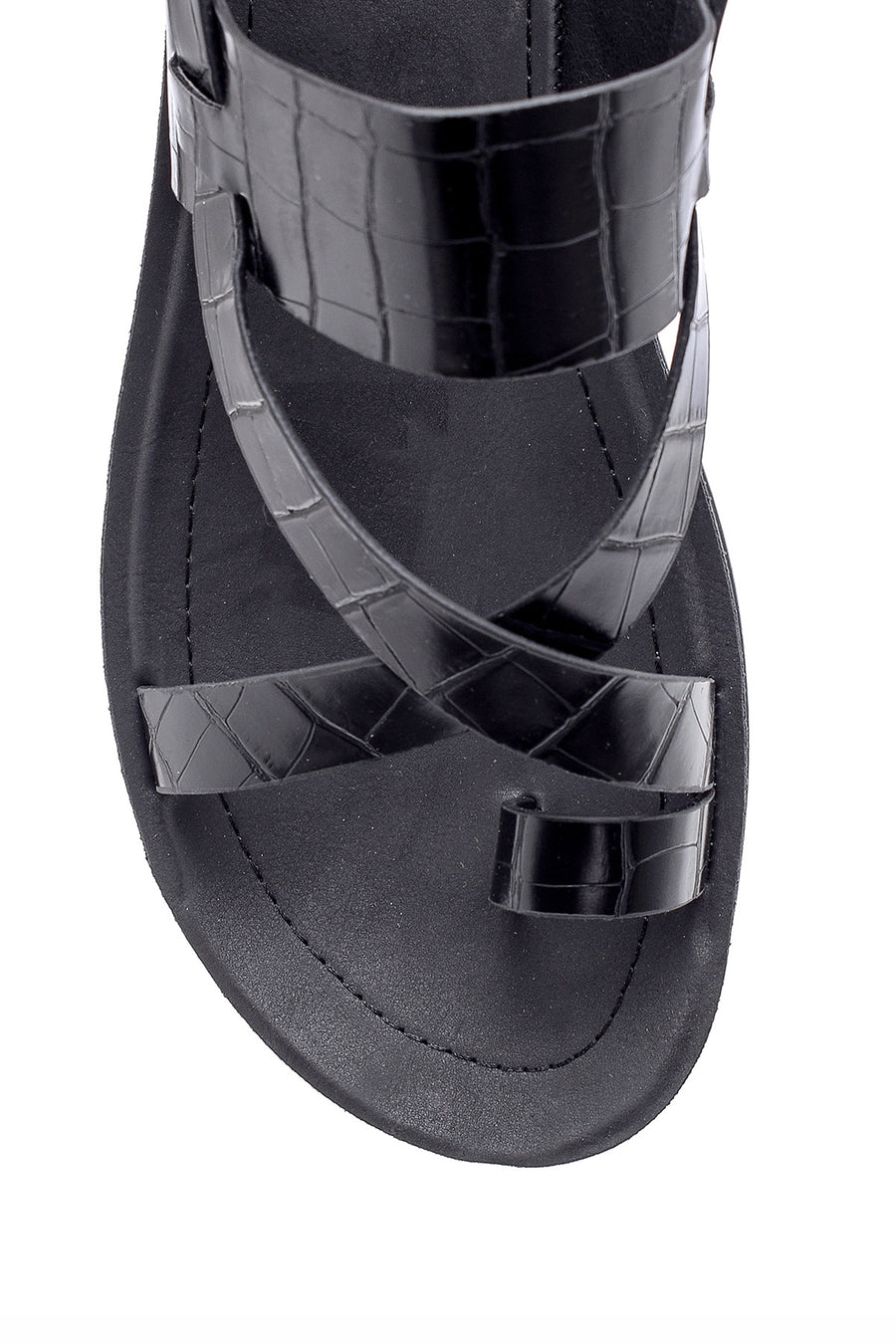 Women's Crocodile Patterned Sandals